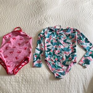 Girls Feather 4 Arrow Swimsuit Set 12
